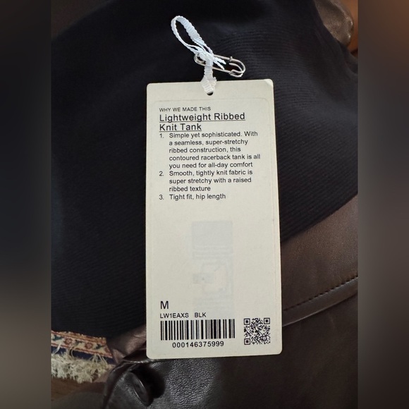 Lululemon Lightweight Ribbed Knit Tank Top Black in M - Picture 15 of 15